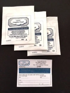 New, Improved CPAP Comfort Pads -Sample Pkg for NASAL MASKS - Picture 1 of 9