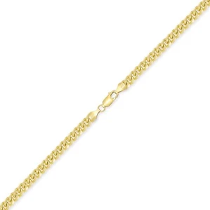 14K Yellow Gold Hollow Miami Cuban Bracelet 3.0mm 7-8" Curb Chain Link Men Women - Picture 1 of 2