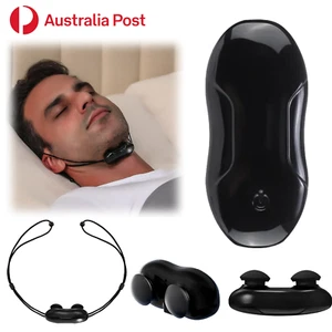 Electric Anti Snoring Devices Laryngeal Pulse Sleep Apnea Stop Snore Aid Stopper - Picture 1 of 19