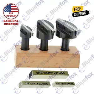 1/2"" SCHAFT 3/4"", 1-1/8"", 1-1/2"" FLIEGENSCHNEIDER SET & 6-teilig HSS QUADRATISCHE WERKZEUGBITS - Bild 1 von 3