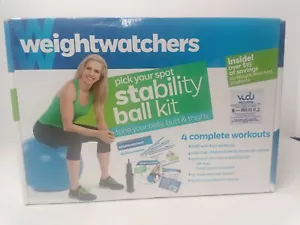 Weight Watchers Stability Ball Kit: 4 komplette Workouts mit DVD & Extras - Neu - Bild 1 von 6