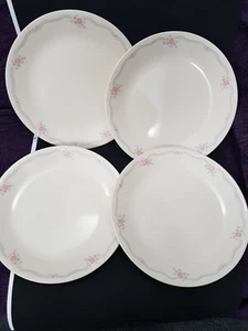 4 Corelle by Corning English Breakfast Dinner Plates - USA 26cm Diameter - Picture 1 of 10
