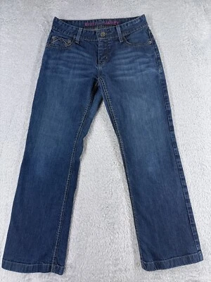 Pantalones de mezclilla cruel para mujer 27 azul corte bootcut Jayley bordados 27x28 Foto 1 de 4