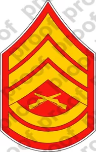 AUFKLEBER RANK USMC DB E7 GUNNERY SERGEANT ooo USMC Lisc Nr. 20187 - Bild 1 von 1