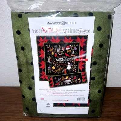 Kit trapunta progetti flanella Bonnie Sullivan Most Wonderful Time Maywood Studio - Immagine 1 di 4