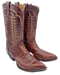 VTG 80s Tony Lama Cowboy Boots Women’s 7.5 B Exotic Leather Western USA - Picture 1 of 8