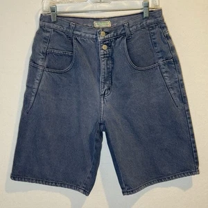 VINTAGE Guess Shorts 32 Mens Blue Denim Casual Jeans Baggy Jorts Skater USA Y2K - Picture 1 of 7