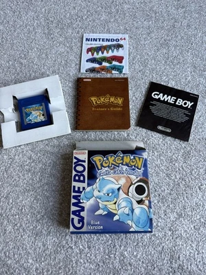Pokemon BLUE Version - Nintendo Game Boy  - GREAT BOX,  with Manual - Image 1 of 4