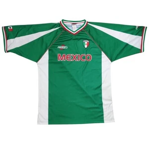 Vintage Fuerza International Mexico Soccer Futbol Jersey Mens Large Green - Picture 1 of 10