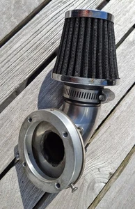 Selbstbau Luftfilteransaugrohr 90° mit Adapter für Mikuni Vergaser - Bild 1 von 3