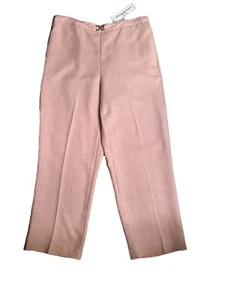 Alfred Dunner Women’s Peach Pull-on Elastic Waist Business Causal Pants|Sz:14P - Picture 1 of 18