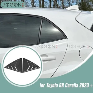 For Toyota GR Corolla 2023-2025 Matte Carbon Rear Window Louver Cover Trim Panel - Picture 1 of 15