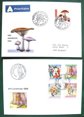 SWITZERLAND 1994 & 99 Pro Juventute- COVERS - Image 1 of 2