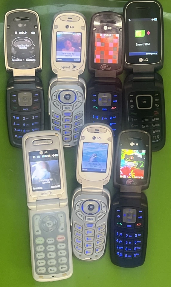 7 Fully Functional LG Basic phone lot - Sprint, Metro PCS, Virgin Mobile, Flip - Image 1 of 4