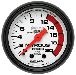 Autometer 5728 Phantom NOS Pressure Gauge, 2-1/16", 2000 PSI, Mechanical - Picture 1 of 1