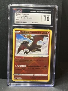 CGC 10 Radiant Charizard Holo 020/159 Crown Zenith 2023 Pokemon Card - Picture 1 of 2