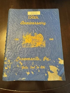 1949 CURWENSVILLE PA 150° anniversario libro di storia nr Clearfield Philipsburg - Foto 1 di 15