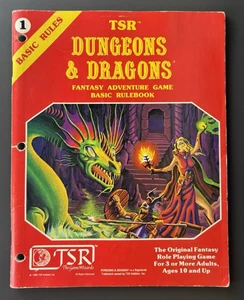 TSR Dungeons & Dragons Basic Rulebook D&D Book One 1981 First Printing - Picture 1 of 10