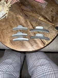 Goody Aluminum Hair Clips Lot Of 5 - Vintage 2  Sizes - Picture 1 of 6