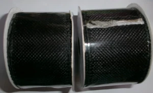 2 rollos de cinta de arpillera borde de alambre NEGRO 2 pulgadas x 9 pies NUEVO - Imagen 1 de 1