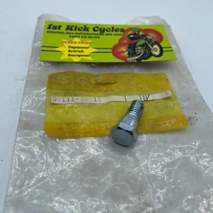NOS SUZUKI 09111-08015 SWINGING ARM FRONT BRAKE TORQUE LINK BOLT OEM - Imagen 1 de 2