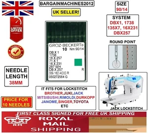 BROTHER,JUKI,JACK L/STITCH DBX1 287WH 16X231 S=90/14 INDST SEWING MCHINE NEEDLE - Picture 1 of 3