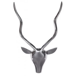 Finebuy Geweih Deko Hirschkopf Alu Wanddekoration Jagdtrophäe Aluminium groß - Bild 1 von 4