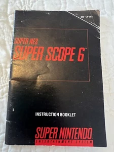 Super Scope Super Nintendo SNES Instruction Manual Booklet - Picture 1 of 5
