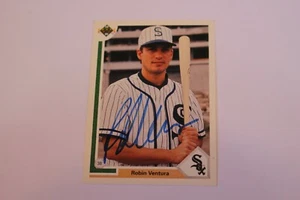 Autographed 1991 Upper Deck Baseball  - Robin Ventura - White Sox - Picture 1 of 1