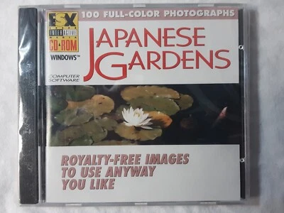 retro 1994 CD-Rom - Japanese Gardens royalty free images - use as you see fit - Image 1 of 3