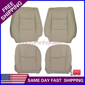 Fits 2003 2004 2005 2006 2007 2008 2009 Lexus GX470 Front Leather Seat Cover Tan - Foto 1 di 113