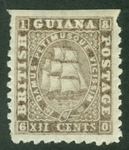 SG 65a Guayana Británica 1865. 12c gris, perfecto 10. Un fino nuevo montado como nuevo... - Imagen 1 de 1