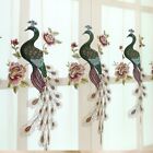 Peacock Embroidery Tulle Curtains For Living Room Drape Panel Light Filtering