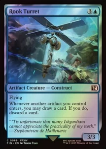 MTG Magic FIN Final Fantasy - 1x FOIL EN NM 0069 C Rook Turret - Picture 1 of 1