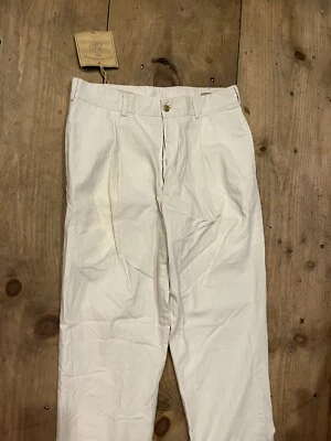 Bills Khakis M2P-SPBL NEW Cotton Poplin Pleated  STONE SZ 33 Unfinished Hem $165 - Image 1 of 4