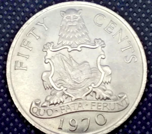 Bermuda 1970 cinquanta centesimi brillante scelta non circolata. - Foto 1 di 2
