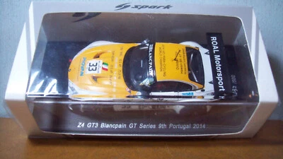 1/43 SPARK SP072 BMW Z4 GT3 BLANCPAIN GT SERIE 9º PORTUGAL 2014 #33 A.ZANARDI Foto 1 de 4