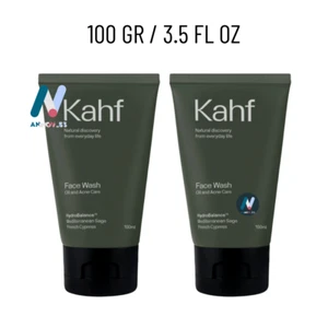 KAHF MEN Face Wash Oil Fight Acne Care Redness Moisture Smooth Pores 2X100ml - Picture 1 of 19