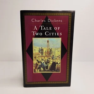A Tale of Two Cities Hardcover Book by Charles Dickens Classic Literature Drama - Picture 1 of 8