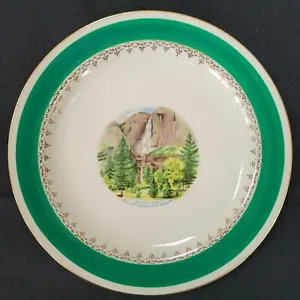 Homer Laughlin Eggshell Nautilus Vintage Plate, Yosemite Falls, 7 inch - Picture 1 of 5