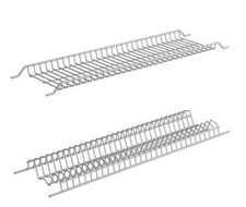 kit griglia scolapiatti e bicchieri pensile da 60/80/90 cm Inoxa in filo tondo