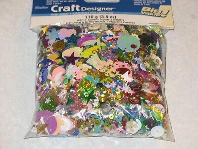 Lentejuelas y lentejuelas Darice surtidas, 110 gramos. Foto 1 de 2