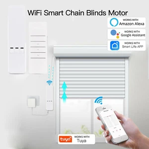 WiFi Smart Motor Electric Chain Roller Blinds Shade Shutter Drive w/RF Remote - Picture 1 of 16
