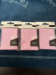 3 fundas Ultra Pro rosa brillante 60ct cada tarjeta japonesa Yugioh tamaño rastreado - Imagen 1 de 1