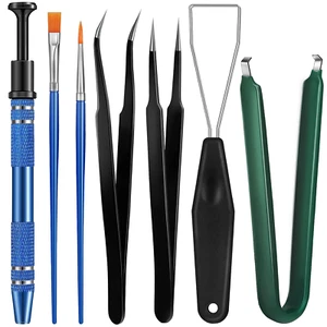 Minatee 9 Pieces Keyboard Lube Switch Puller Kit Ic Extractor Key Cap Puller Elb - Picture 1 of 12