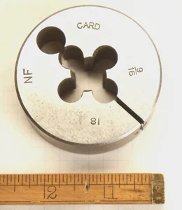 9/16 Zoll - 18 TPI Gewinde Schneideisen 2-1/2 Zoll Außendurchmesser Hergestellt in den USA - Bild 1 von 3