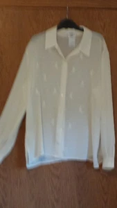 Laura Ashley Sheer blouse vintage 1980's size 12 - Picture 1 of 4