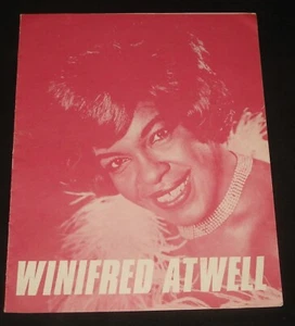 WINIFRED ATWELL 1973 TASMANIA TOUR PROGRAMME SOUVENIR - Picture 1 of 3