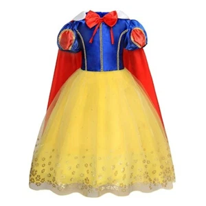 Princess Costume for Halloween Party Kids Dress up Cosplay Outfits Cape 2-10Year - Picture 1 of 8