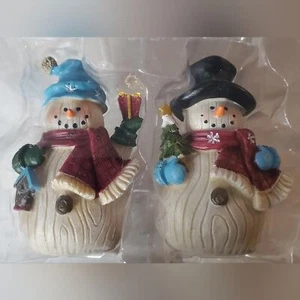 2er Set Urlaub Weihnachten Winter Schnee Schneemann Wohndeko Regal Sitter - Bild 1 von 4